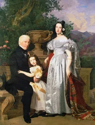 La famille Kerzman, vers 1840